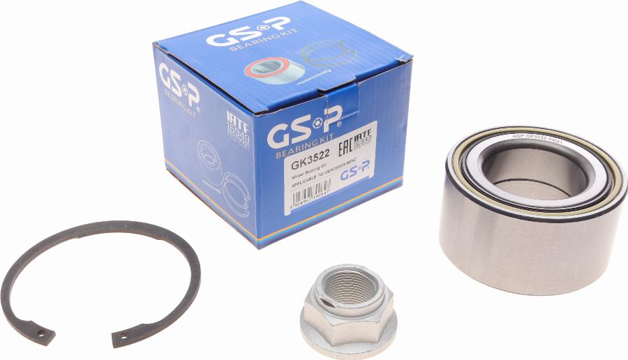 GSP GK3522 - Kit cuscinetto ruota autozon.pro