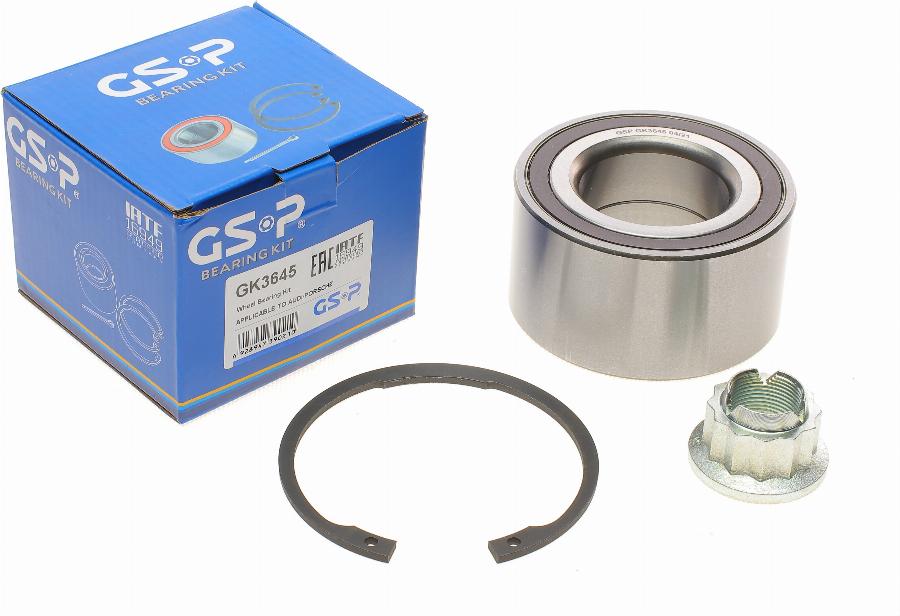 GSP GK3645 - Kit cuscinetto ruota autozon.pro