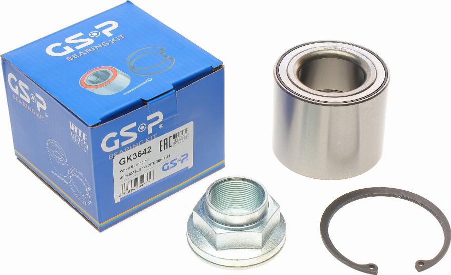 GSP GK3642 - Kit cuscinetto ruota autozon.pro