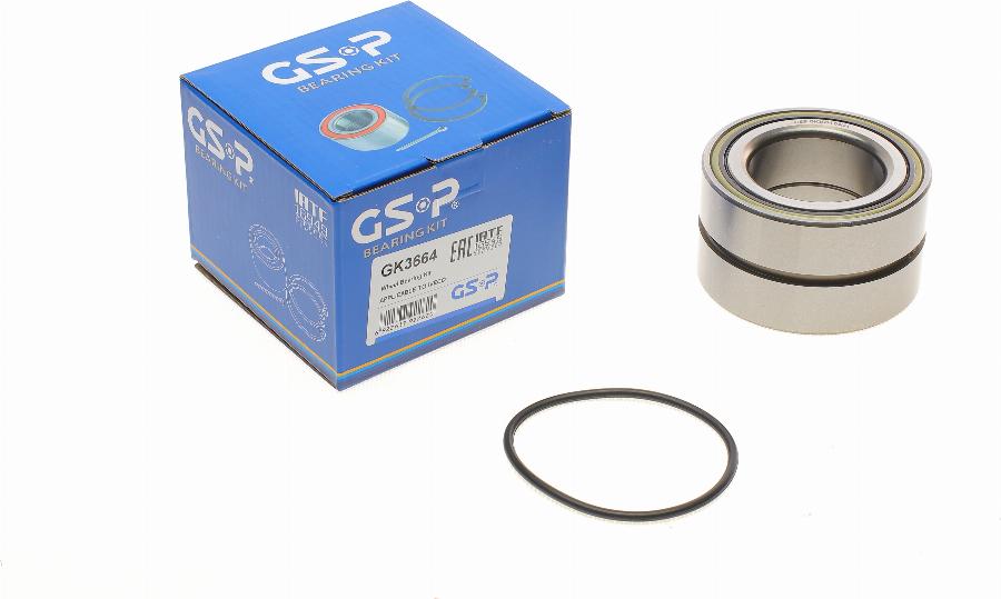 GSP GK3664 - Kit cuscinetto ruota autozon.pro