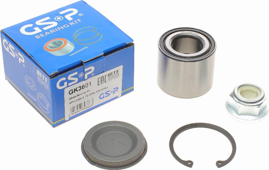 GSP GK3601 - Kit cuscinetto ruota autozon.pro