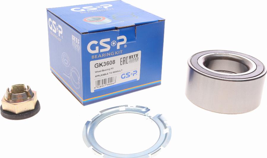 GSP GK3608 - Kit cuscinetto ruota autozon.pro