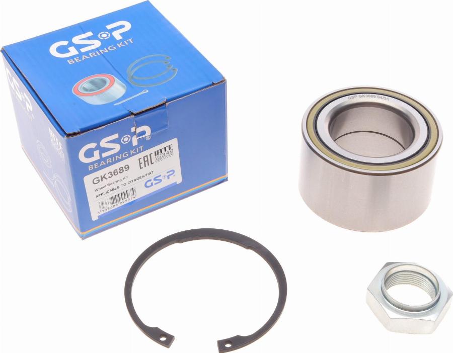 GSP GK3689 - Kit cuscinetto ruota autozon.pro