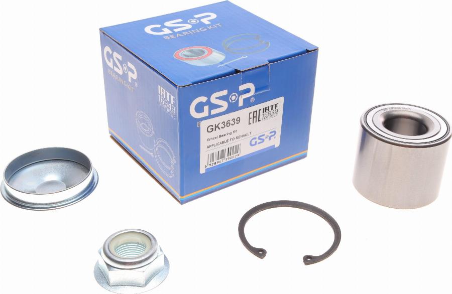 GSP GK3639 - Kit cuscinetto ruota autozon.pro