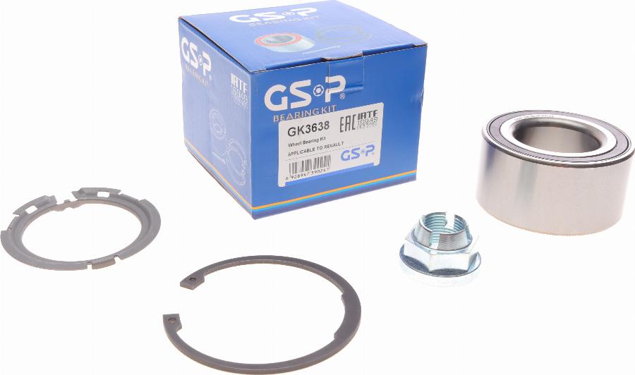 GSP GK3638 - Kit cuscinetto ruota autozon.pro