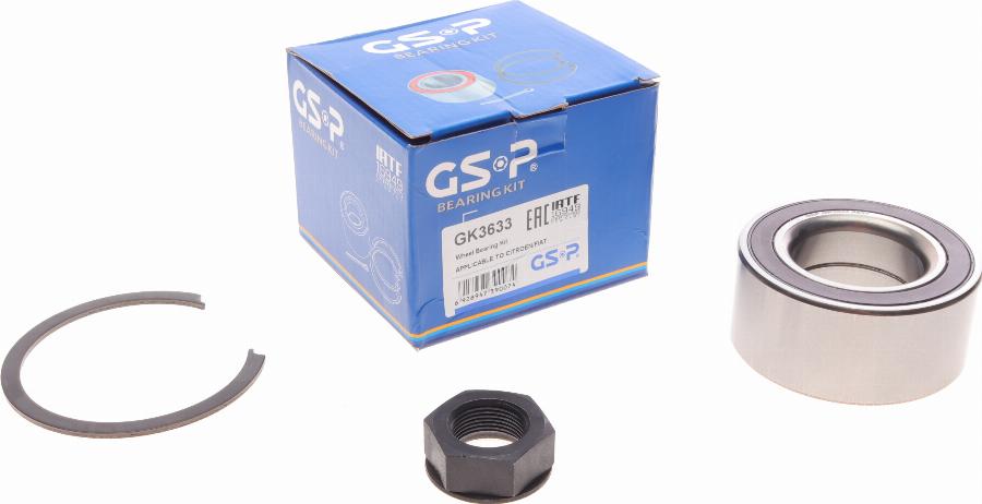 GSP GK3633 - Kit cuscinetto ruota autozon.pro