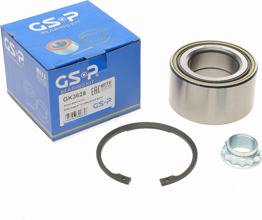 GSP GK3628 - Kit cuscinetto ruota autozon.pro