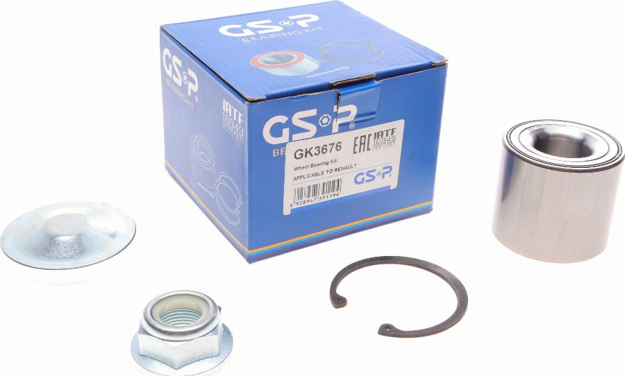 GSP GK3676 - Kit cuscinetto ruota autozon.pro