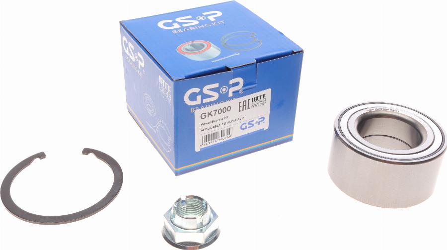 GSP GK7000 - Kit cuscinetto ruota autozon.pro