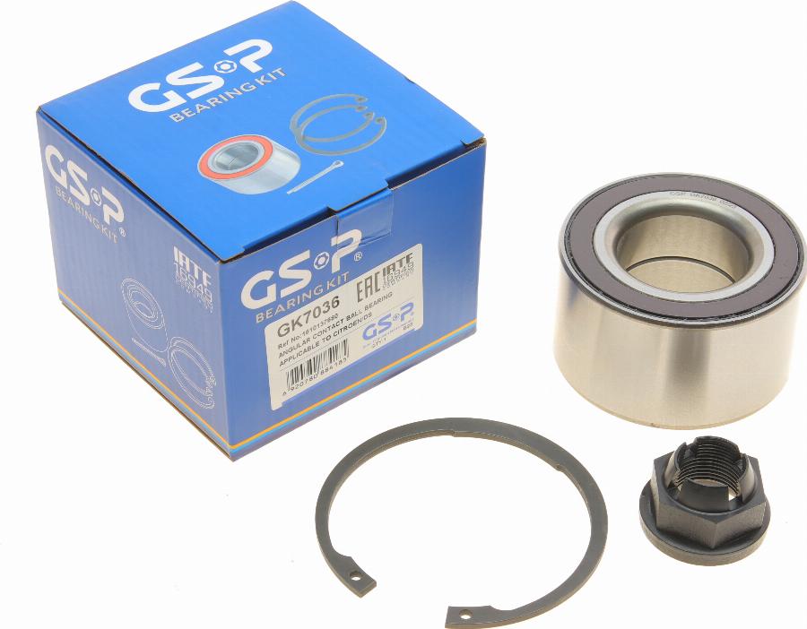 GSP GK7036 - Kit cuscinetto ruota autozon.pro