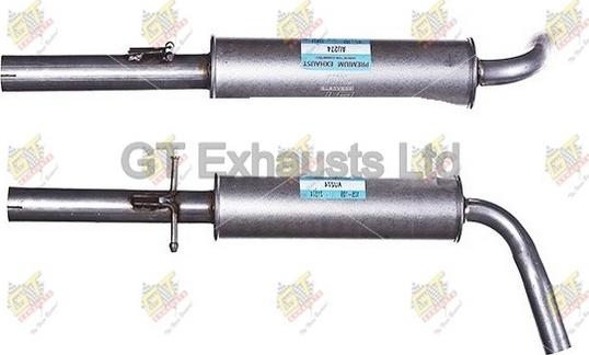 GT Exhausts GAU274 - Silenziatore centrale autozon.pro