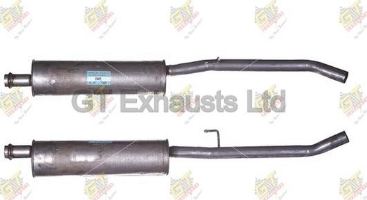 GT Exhausts GCN451 - Silenziatore centrale autozon.pro