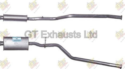 GT Exhausts GCN391 - Silenziatore centrale autozon.pro