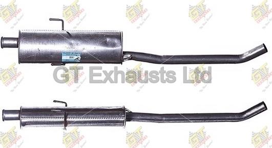 GT Exhausts GCN365 - Silenziatore centrale autozon.pro