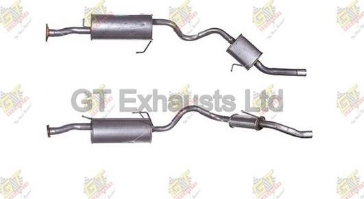 GT Exhausts GDN406 - Silenziatore posteriore autozon.pro