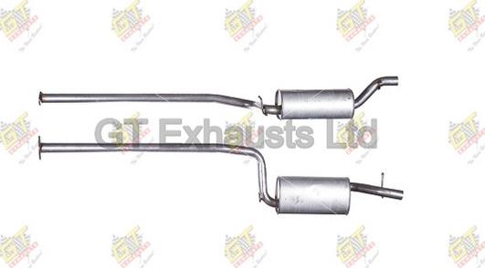 GT Exhausts GFE922 - Silenziatore centrale autozon.pro