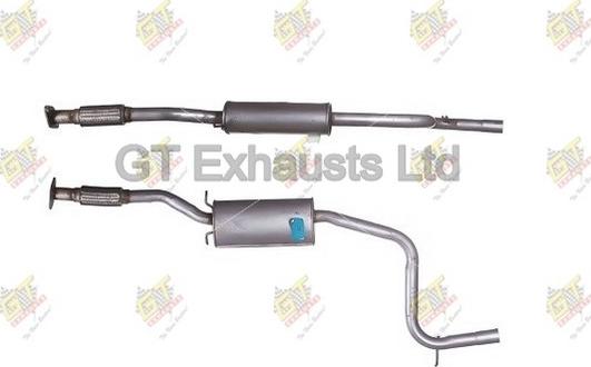 GT Exhausts GFE392 - Silenziatore centrale autozon.pro