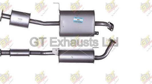 GT Exhausts GFE368 - Silenziatore centrale autozon.pro