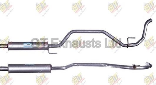 GT Exhausts GGM445 - Silenziatore centrale autozon.pro