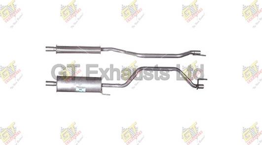 GT Exhausts GGM448 - Silenziatore centrale autozon.pro