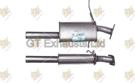 GT Exhausts GHY124 - Silenziatore centrale autozon.pro