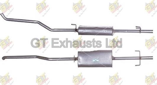 GT Exhausts GMZ353 - Silenziatore anteriore autozon.pro