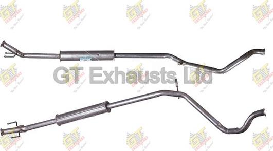 GT Exhausts GPG684 - Silenziatore centrale autozon.pro