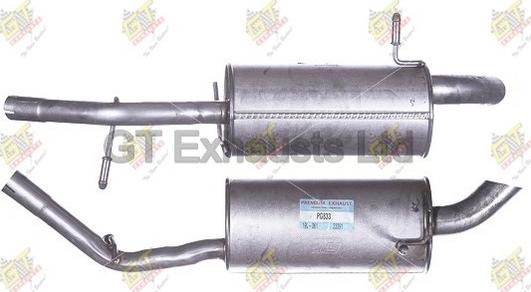 GT Exhausts GPG833 - Silenziatore posteriore autozon.pro