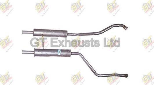 GT Exhausts GRN809 - Silenziatore centrale autozon.pro