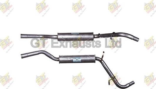 GT Exhausts GSK024 - Silenziatore centrale autozon.pro