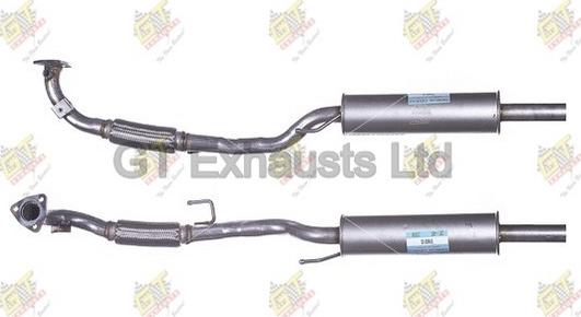 GT Exhausts GVW810 - Silenziatore centrale autozon.pro