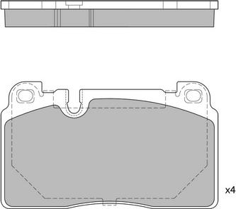 ATE 604879 - Kit pastiglie freno, Freno a disco autozon.pro