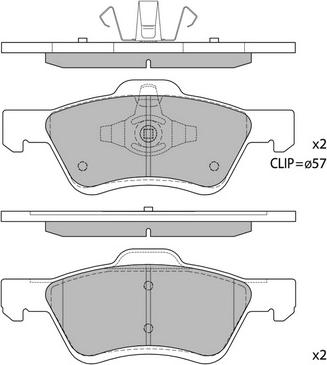 Hagen GP1497 - Kit pastiglie freno, Freno a disco autozon.pro