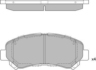 A.B.S. 24632 - Kit pastiglie freno, Freno a disco autozon.pro