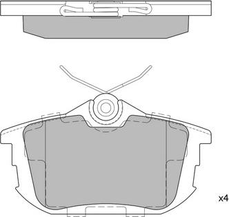 Hagen GP1531 - Kit pastiglie freno, Freno a disco autozon.pro