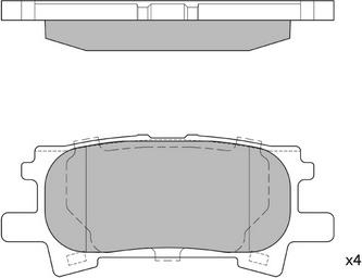 Hagen GP1385 - Kit pastiglie freno, Freno a disco autozon.pro