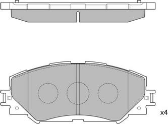 DriveTec DPAD2002 - Kit pastiglie freno, Freno a disco autozon.pro