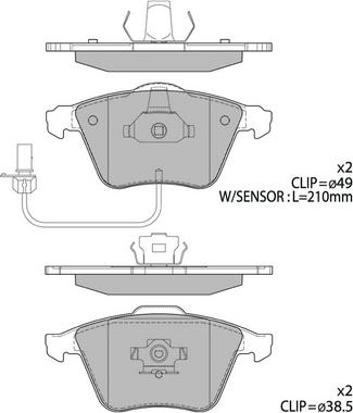 Hagen GP2112-F - Kit pastiglie freno, Freno a disco autozon.pro