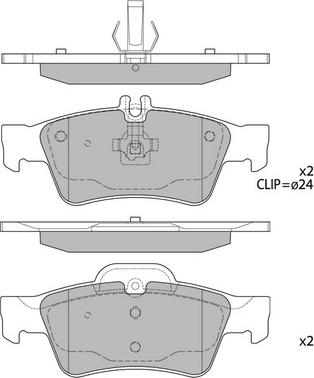 Hagen GP2209 - Kit pastiglie freno, Freno a disco autozon.pro