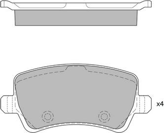 Hagen GP2286 - Kit pastiglie freno, Freno a disco autozon.pro