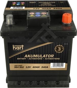 Hart 564 502 - Batteria avviamento autozon.pro