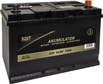 Hart 564 531 - Batteria avviamento autozon.pro