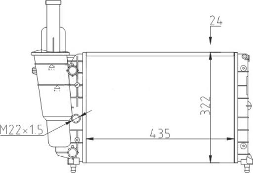 Hart 600 272 - Radiatore, Raffreddamento motore autozon.pro