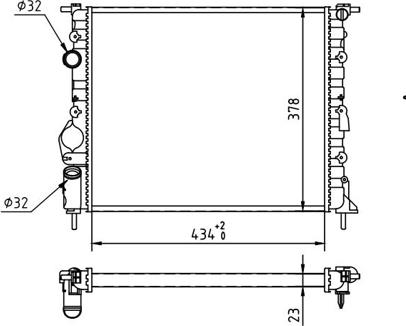 Hart 603 285 - Radiatore, Raffreddamento motore autozon.pro