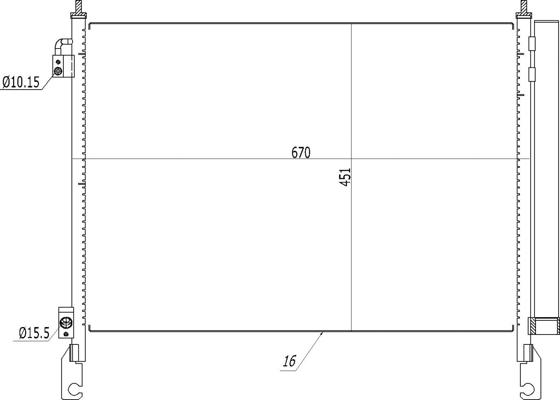 Hart 614 553 - Condensatore, Climatizzatore autozon.pro