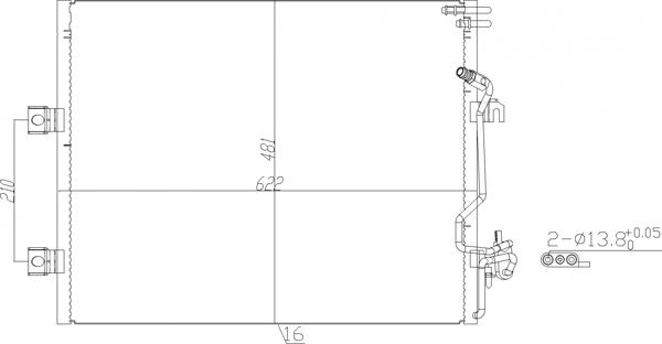 Hart 612 250 - Condensatore, Climatizzatore autozon.pro