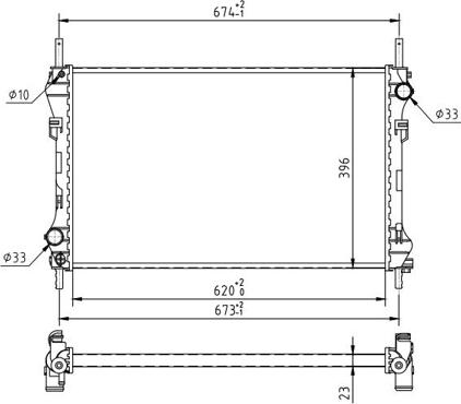 Hart 637 136 - Radiatore, Raffreddamento motore autozon.pro