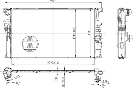 Hart 620 332 - Radiatore, Raffreddamento motore autozon.pro