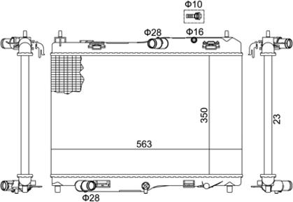 Hart 620 782 - Radiatore, Raffreddamento motore autozon.pro