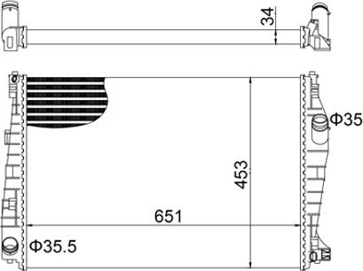 Hart 621 997 - Radiatore, Raffreddamento motore autozon.pro